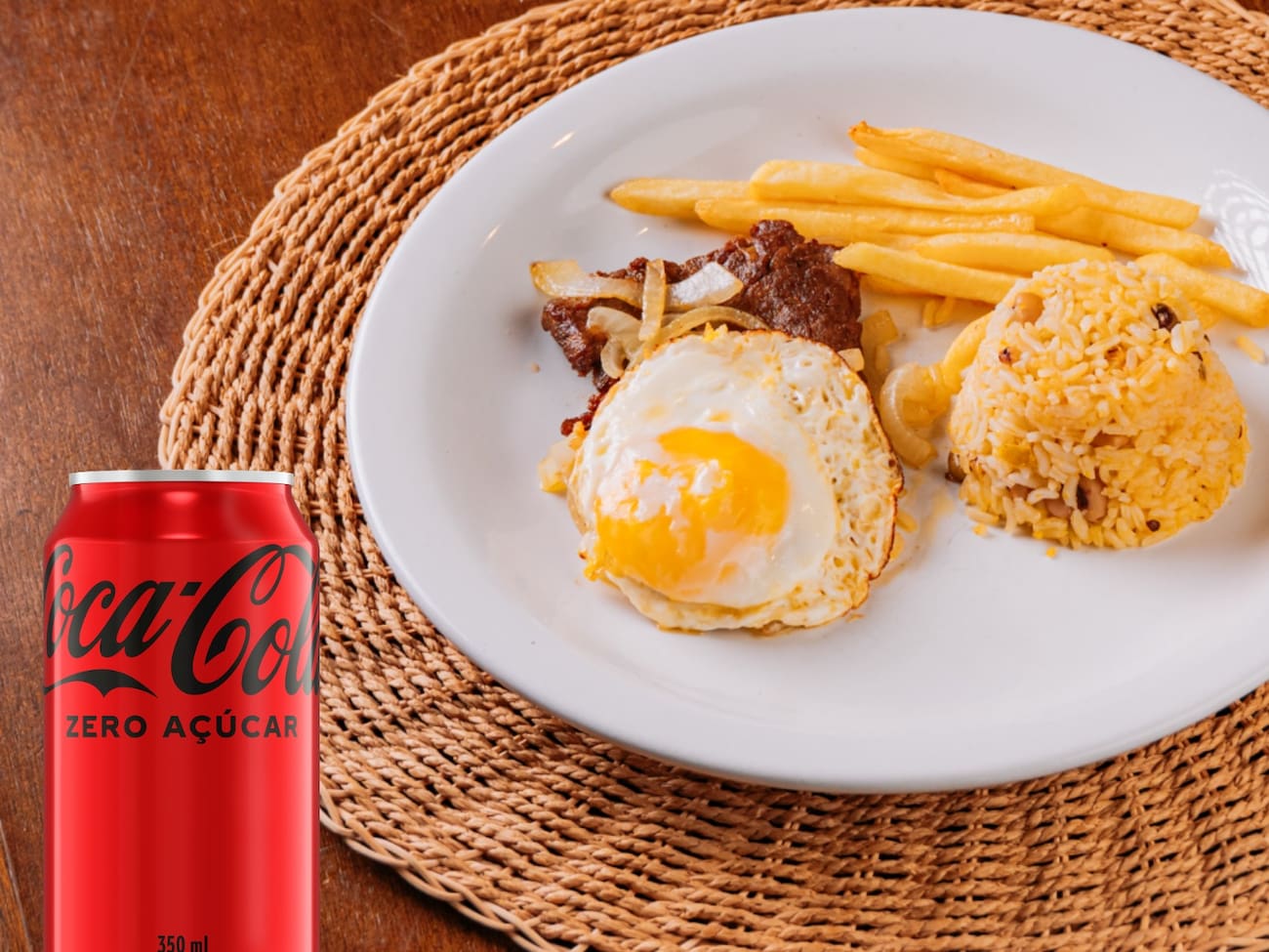 Combo: Executivo de Bife á Cavala + Coca-Cola Zero 350ml.