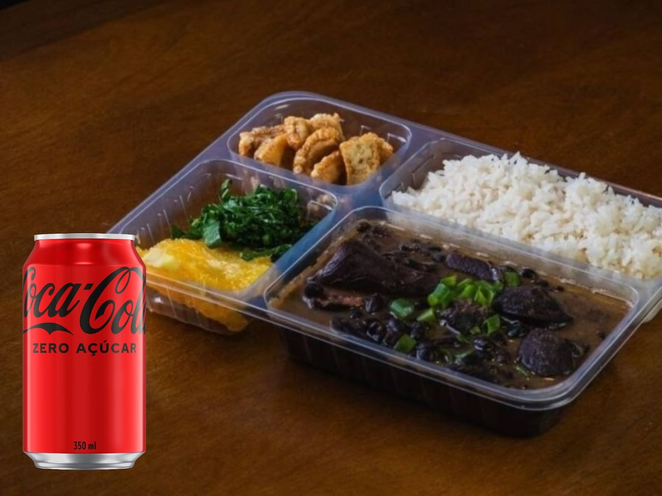 Combo: Executivo de Feijoada + Coca-Cola Zero 350ml.