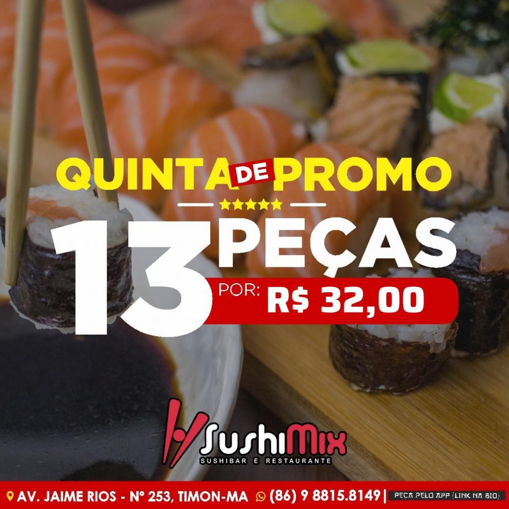 PROMOÇÃO - 13 PEÇAS (QUINTA-FEIRA MIX)